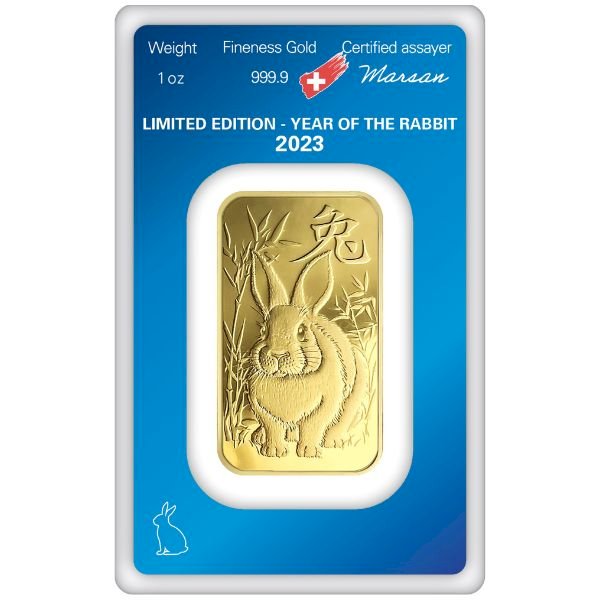 Argor-Heraeus - Gold bar Year of the rabbit 2023 - 1 ounce